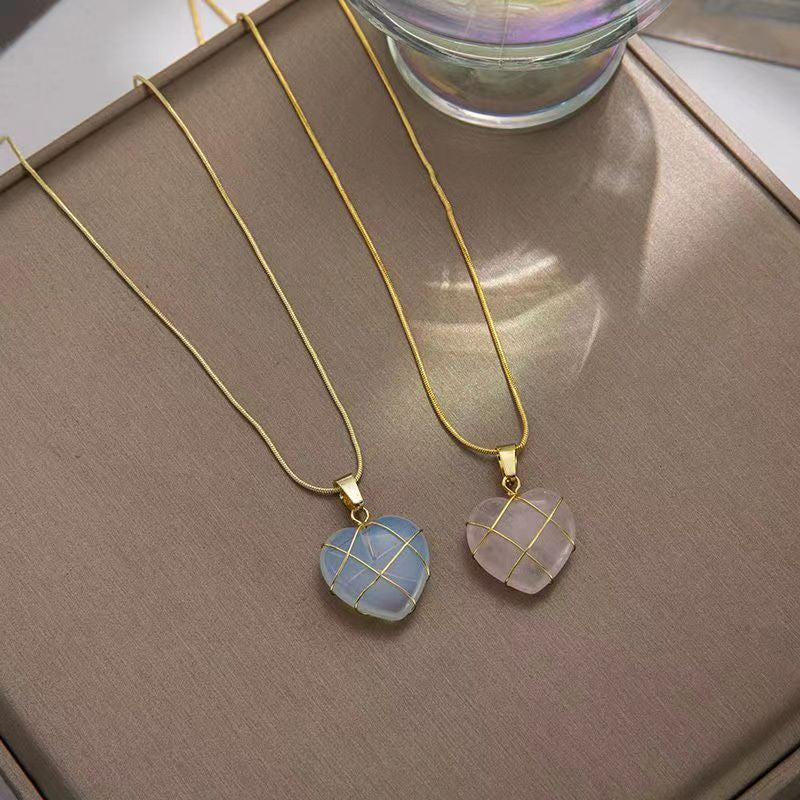 Fashion Moonstone Necklace for Cartoon Princess Love Girl Necklace Novelty Jewelry