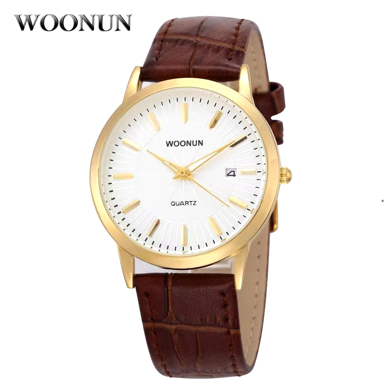 Simple Men Watches Leather Belt Quartz Wrist Watches for Men Ultra Thin Mens Watches Minimalist Watches Hodinky