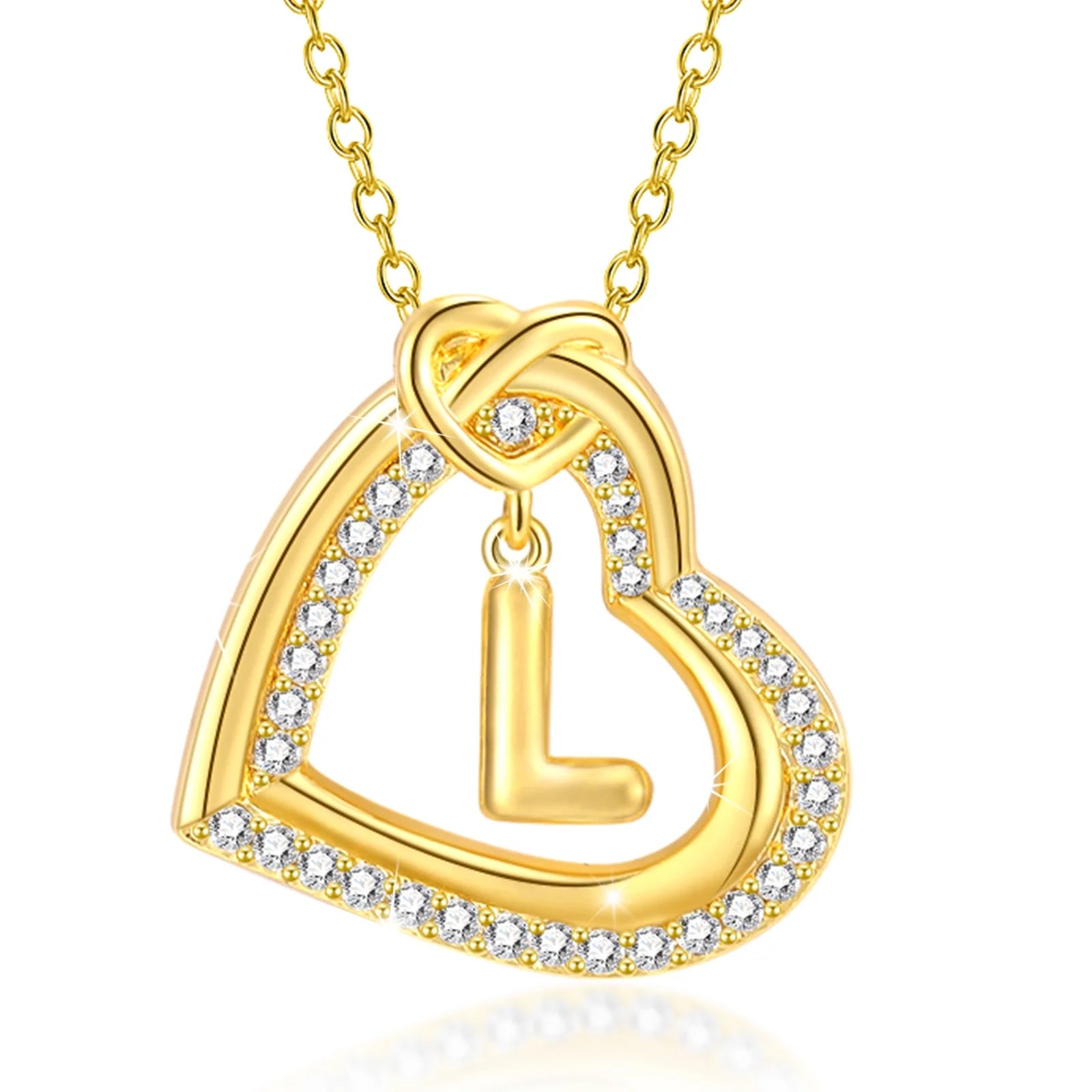 14K Rose Gold Love Heart Initial Necklaces for Women CZ Hypoallergenic Heart Pendant Necklace for Girlfriend Mom Wife Daughter Bubble Letter X Necklace Jewelry Birthday Valentine'S Day Gifts